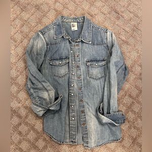 H&M Chambray Button Top